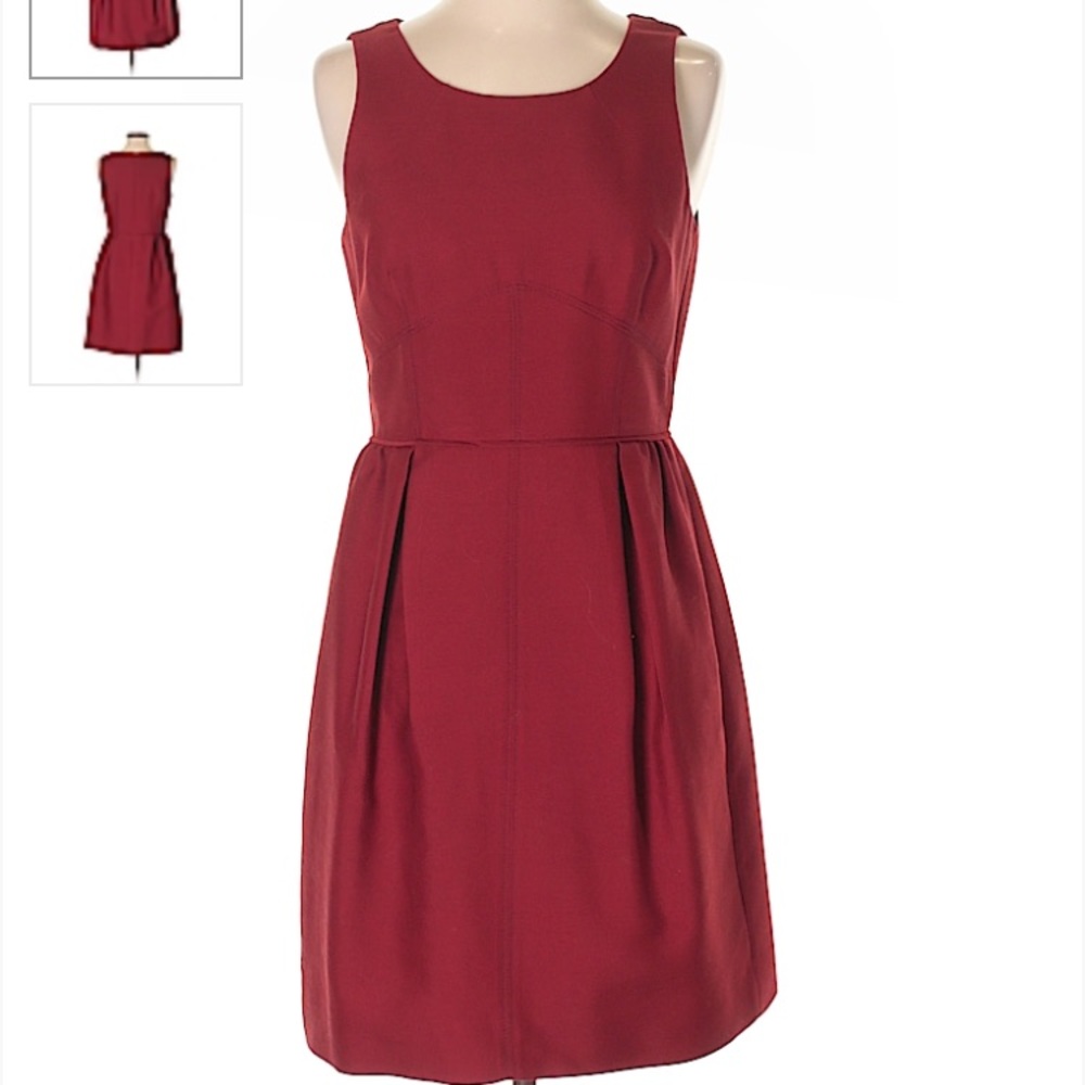 J Crew Red Sheath Dress 4